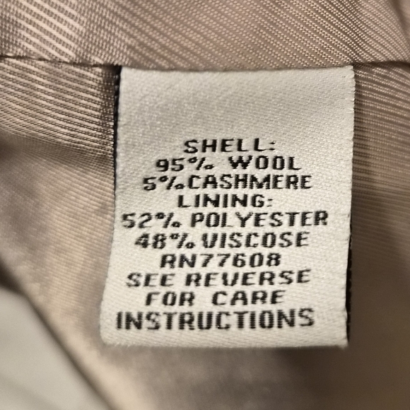 ​J. Peterman Wool Cashmere Belted Wrap Trench Coat - 16 - Picture 3 of 8